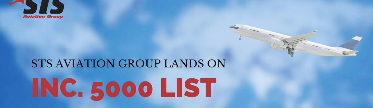 Por quinta vez, STS Aviation Group entra en la lista Inc. 5000